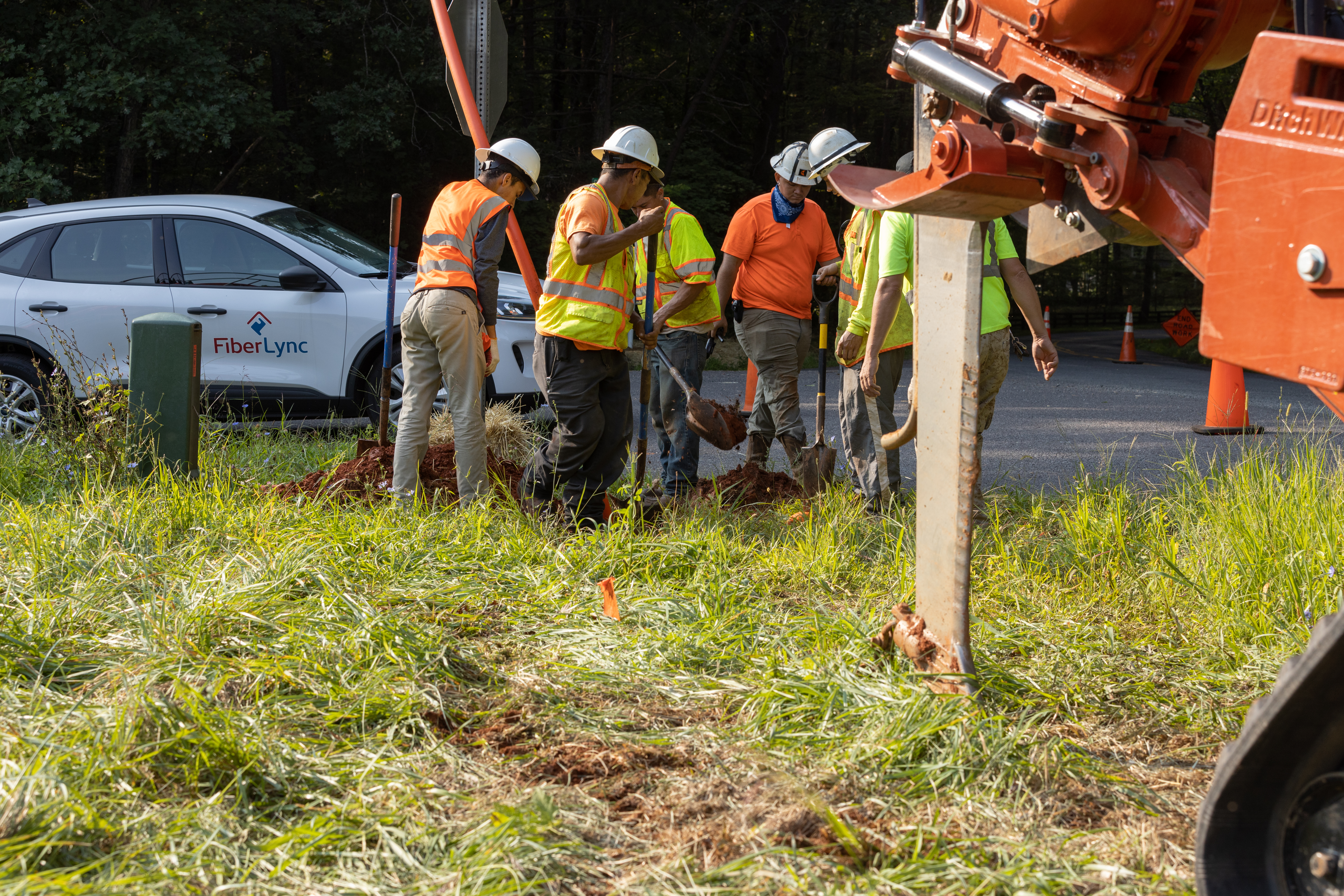 OCBA crews working on adding Fiber internet underground